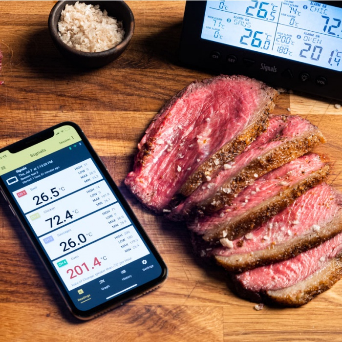 Signals - Wireless 4 Channel BBQ thermometer | Metermaster Technologies