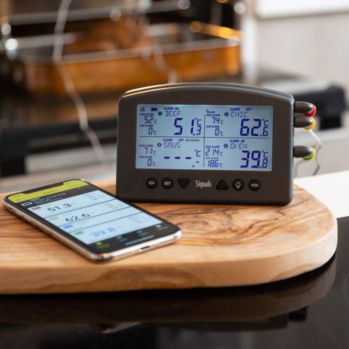 Signals - Wireless 4 Channel BBQ thermometer | Metermaster Technologies